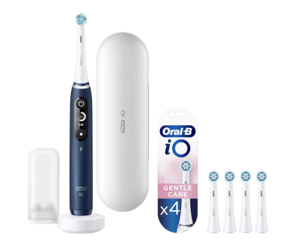 Szczoteczka elektryczna Oral-B Szczoteczka iO 7 Sapphire Blue + 4 szt. końcówki iO Sens EB4